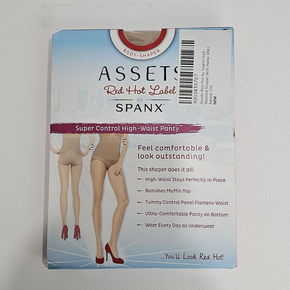 Assets By Spanx Shaping High-Waist Panty Hose Sheer Nude Size‎ 7 New